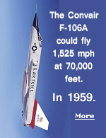 The speed record set by a F-106A in 1959 for a single-engine jet still stands. That’s quite an accomplishment for an airplane that first flew more than 60 years ago. 